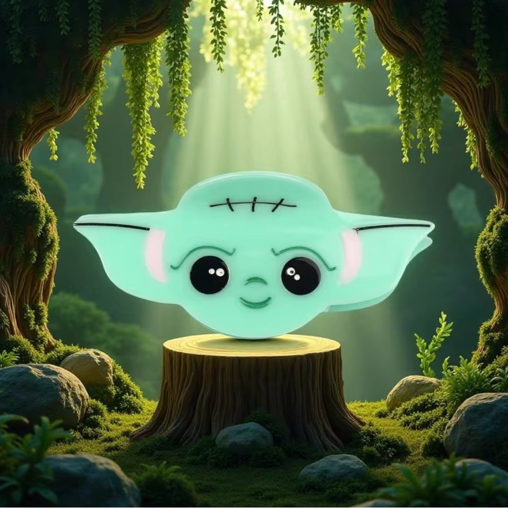 🐰 Star Wars Yoda Grogu Disney Figural Claw Hair Clip NWOT
